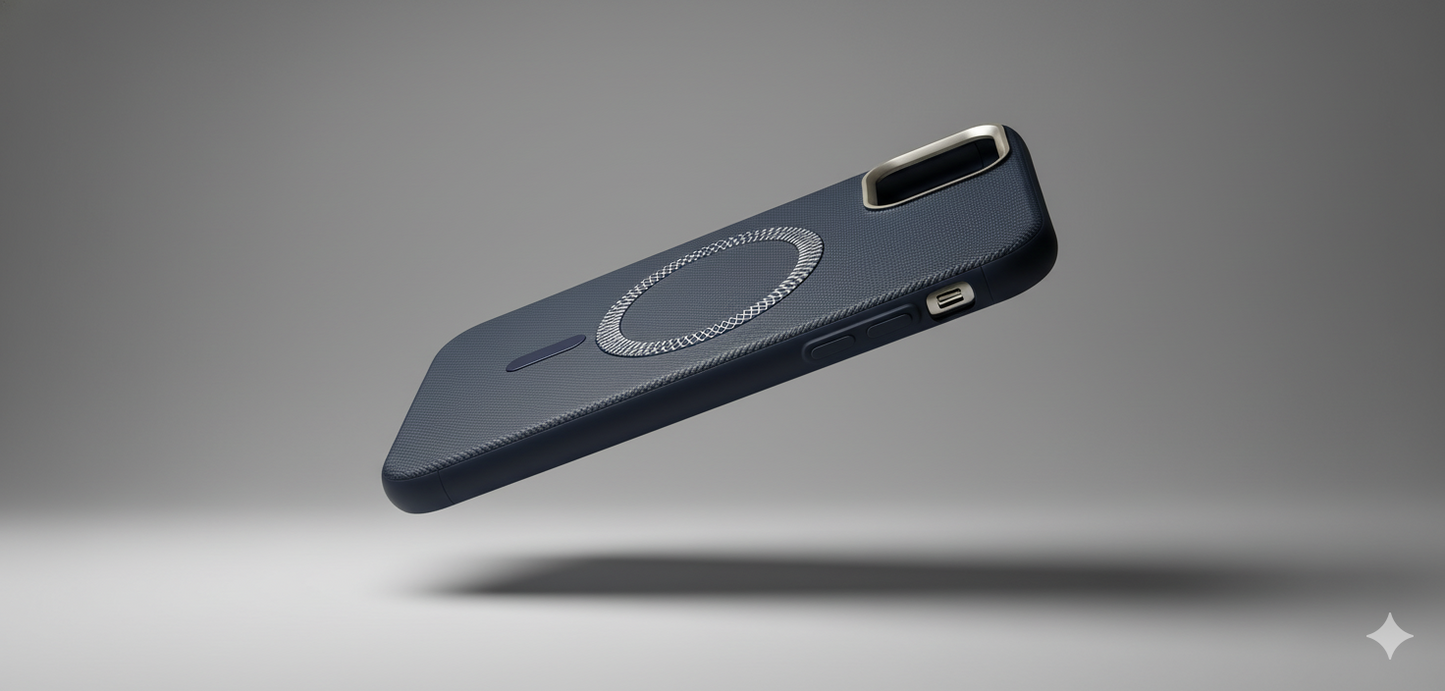 iPhone 11  premium MagSafe Compatible Textured Back Case for  Navi Blue – Shockproof & Elegant Design