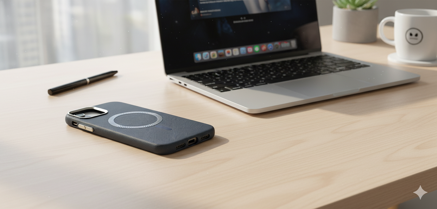 iPhone 11  premium MagSafe Compatible Textured Back Case for  Navi Blue – Shockproof & Elegant Design