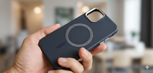 iPhone 11  premium MagSafe Compatible Textured Back Case for  Navi Blue – Shockproof & Elegant Design