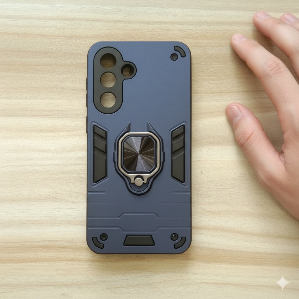 ⚙️ Samsung M56 Armor Shield Case – Rugged Protection with Magnetic Ring Stand 💪📱
