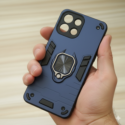 “OPPO K13 Premium Shockproof Armor Case for | Magnetic Ring Stand | Military-Grade Protection”