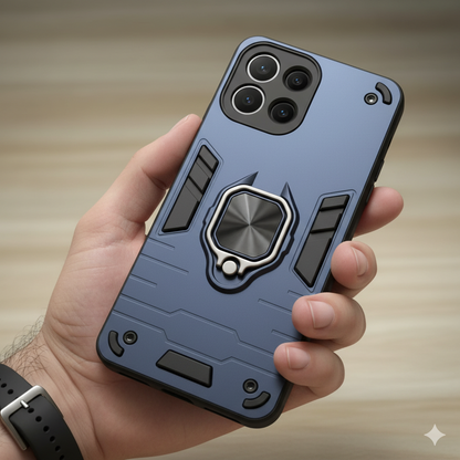 “OPPO K13 Premium Shockproof Armor Case for | Magnetic Ring Stand | Military-Grade Protection”
