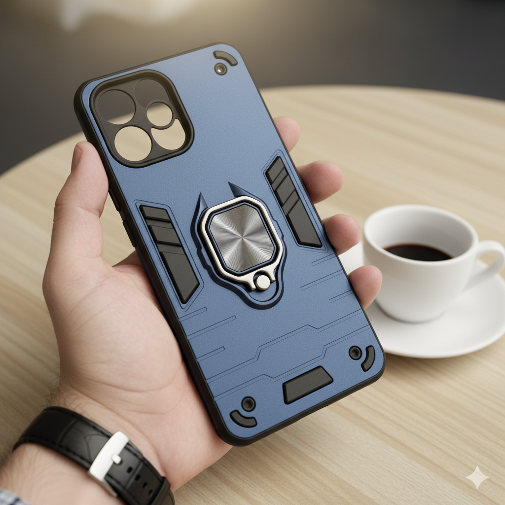 “OPPO K13 Premium Shockproof Armor Case for | Magnetic Ring Stand | Military-Grade Protection”