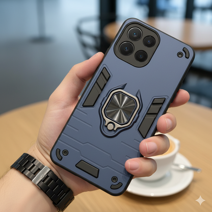 “OPPO K13 Premium Shockproof Armor Case for | Magnetic Ring Stand | Military-Grade Protection”