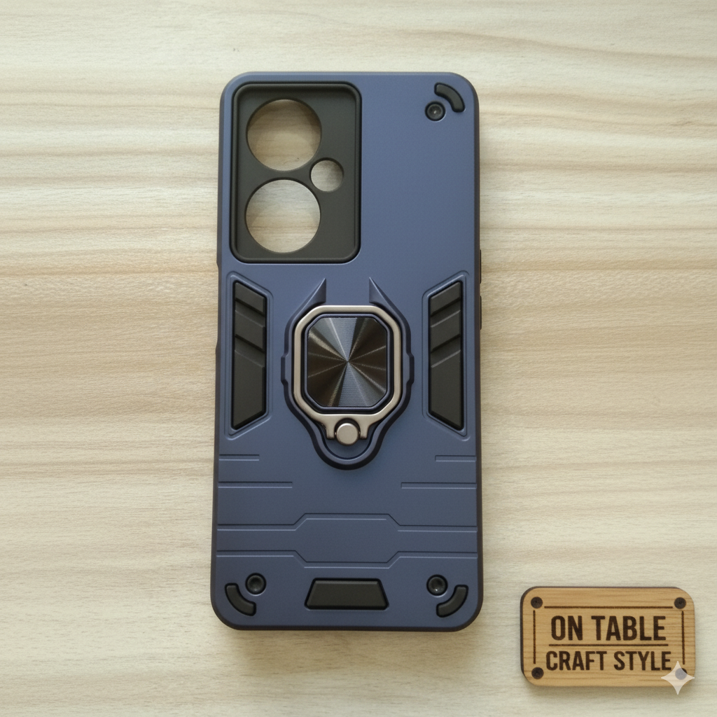 OnePlus Nord CE 3 “Premium Shockproof Armor Case for | Magnetic Ring Stand | Dual-Layer Protection | Matte Finish”