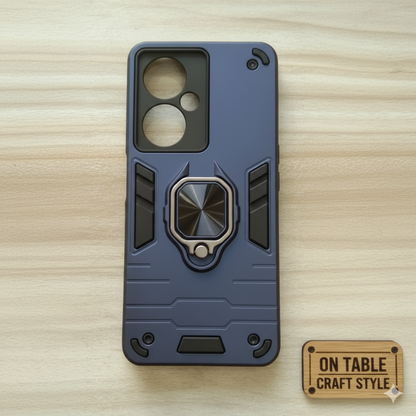 OnePlus Nord CE 3 “Premium Shockproof Armor Case for | Magnetic Ring Stand | Dual-Layer Protection | Matte Finish”