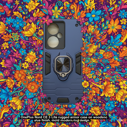 OnePlus Nord CE 3 “Premium Shockproof Armor Case for | Magnetic Ring Stand | Dual-Layer Protection | Matte Finish”