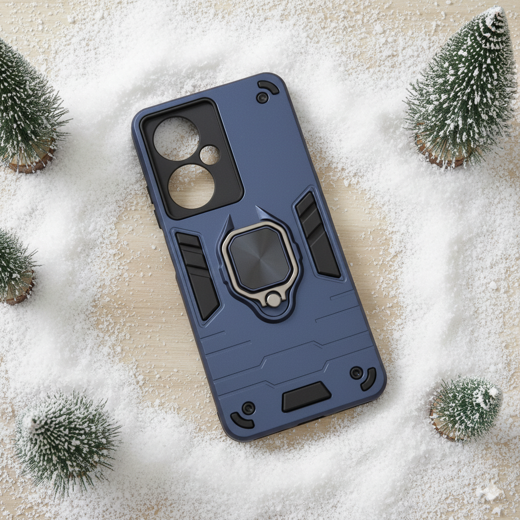 OnePlus Nord CE 3 “Premium Shockproof Armor Case for | Magnetic Ring Stand | Dual-Layer Protection | Matte Finish”