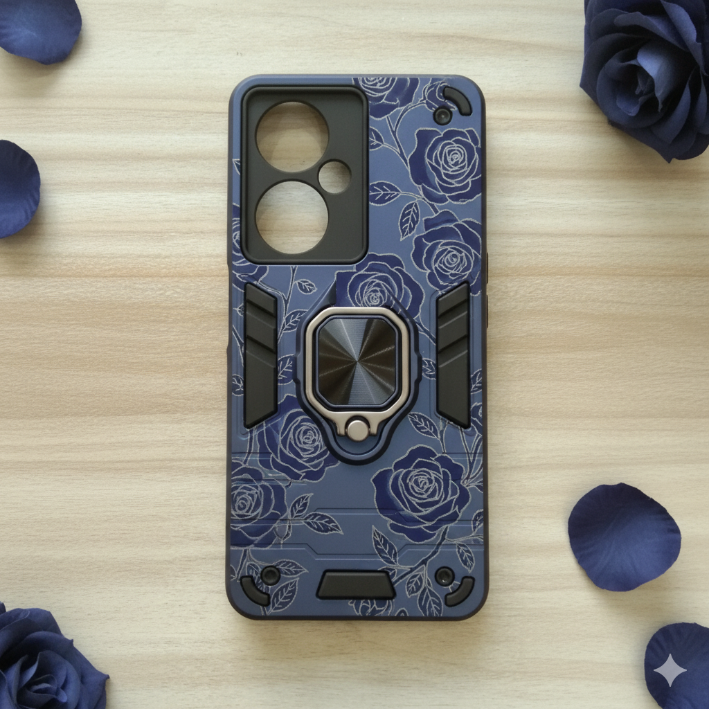 OnePlus Nord CE 3 “Premium Shockproof Armor Case for | Magnetic Ring Stand | Dual-Layer Protection | Matte Finish”