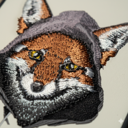 iPhone 12 Pro Luxury Silicone Case with 3D Fox Embroidery | Elegant & Durable