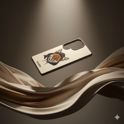 Samsung Galaxy S25 Ultra Luxury Case with 3D Fox Embroidery | Elegant & Durable