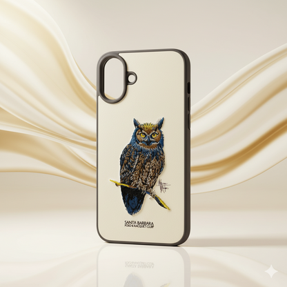 iPhone 16 Plus Designer Embroidered Owl Back Cover– Premium Protection