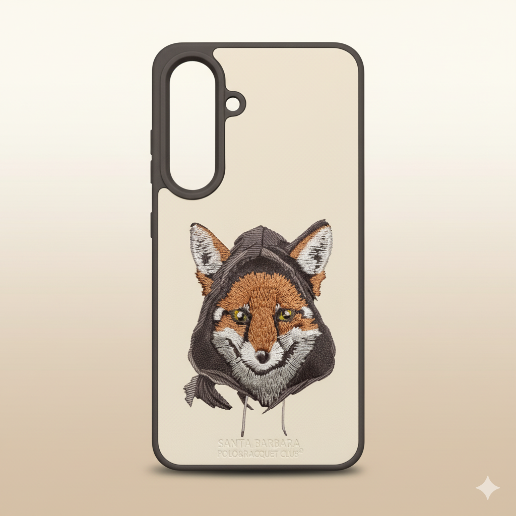 Samsung Galaxy S25  Premium Fox Embroidery Case – Stylish & Protective Cover