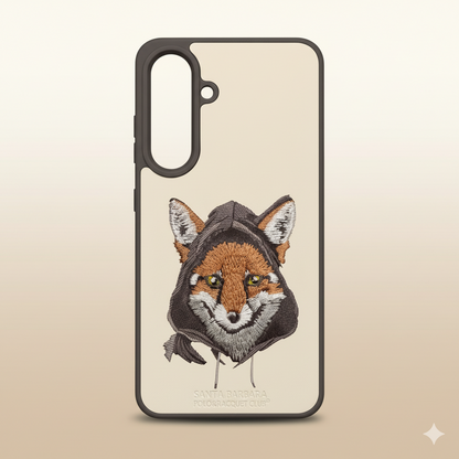 Samsung Galaxy S25  Premium Fox Embroidery Case – Stylish & Protective Cover