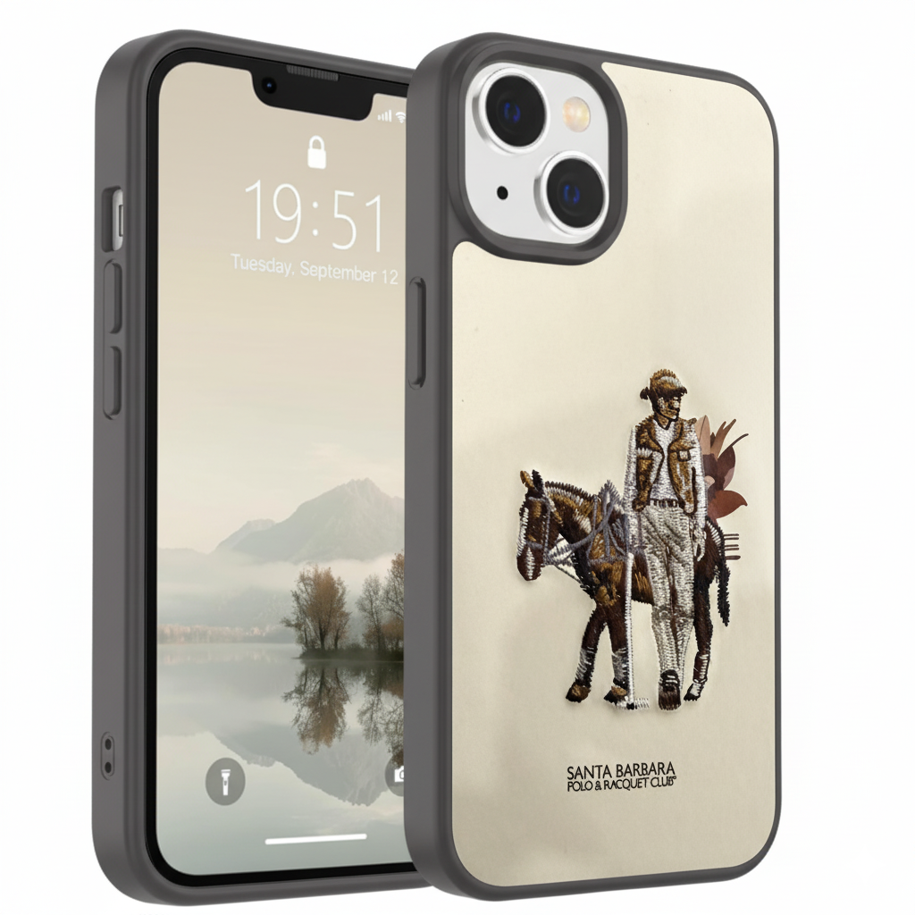 iPhone 15 Plus Polo Rider Design Case – Elegant Slim & Shockproof Back Cover