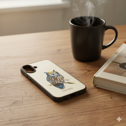 iPhone 16 Plus Premium Owl Design Back Cover – Stylish & Durable Case