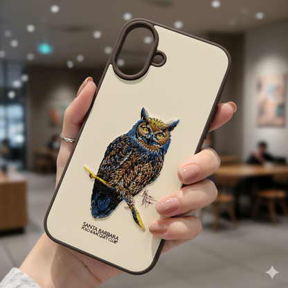 iPhone 16 Plus Premium Owl Design Back Cover – Stylish & Durable Case