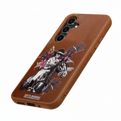 Samsung Galaxy S24  Luxury Embroidered Leather Case – Premium Protective Cover