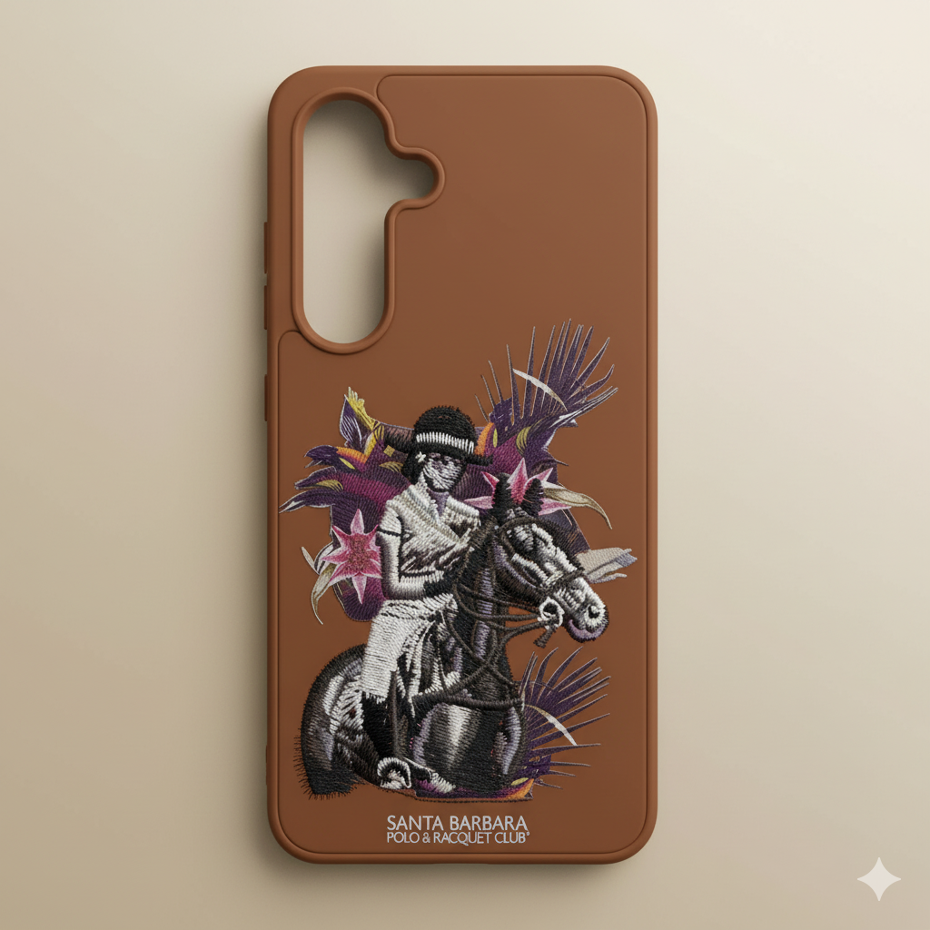 Samsung Galaxy S24  Luxury Embroidered Leather Case – Premium Protective Cover