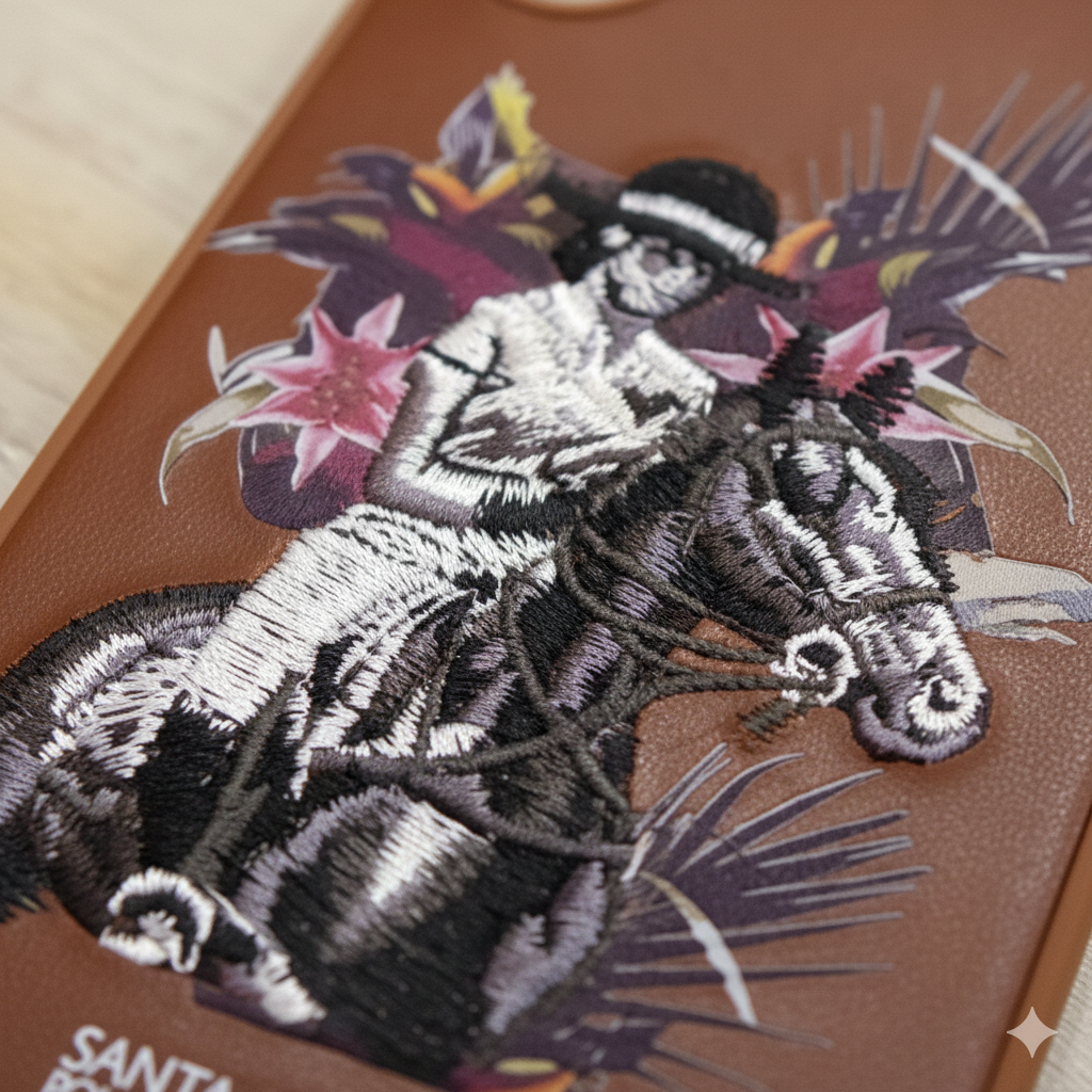 Samsung Galaxy S24  Luxury Embroidered Leather Case – Premium Protective Cover