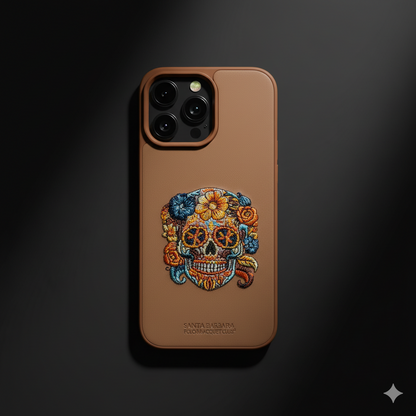 iPhone 14 Pro Max Artistic Floral Skull Back Cover – Elegant & Protective Case