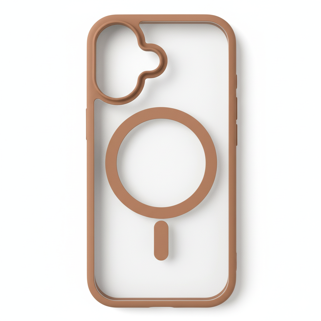 iPhone 16 Clear MagSafe Back Cover – Transparent Shockproof Protective Case