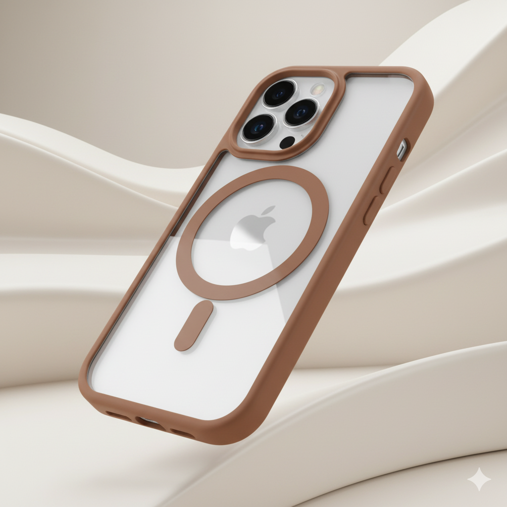 iPhone 15 Pro Clear MagSafe Back Cover – Transparent Shockproof Protective Case