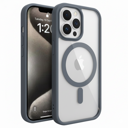 iPhone 15 Pro Clear MagSafe Back Cover – Transparent Shockproof Protective Case