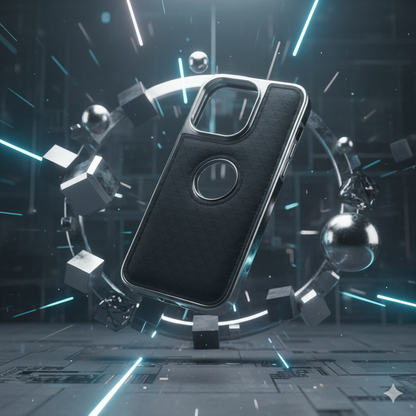 iPhone 13 Pro Carbon Fiber Texture MagSafe Case – Premium Shockproof Protective Back Cover (Black and Blue )