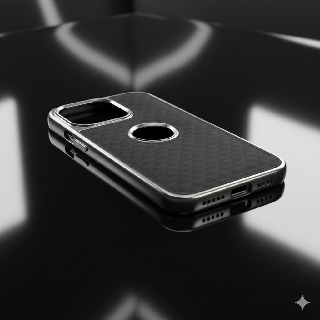 iPhone 13 Pro Carbon Fiber Texture MagSafe Case – Premium Shockproof Protective Back Cover (Black and Blue )