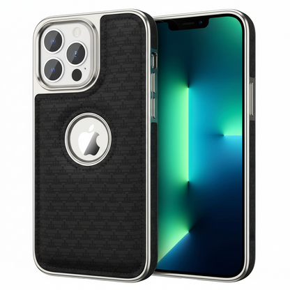 iPhone 13 Pro Carbon Fiber Texture MagSafe Case – Premium Shockproof Protective Back Cover (Black and Blue )