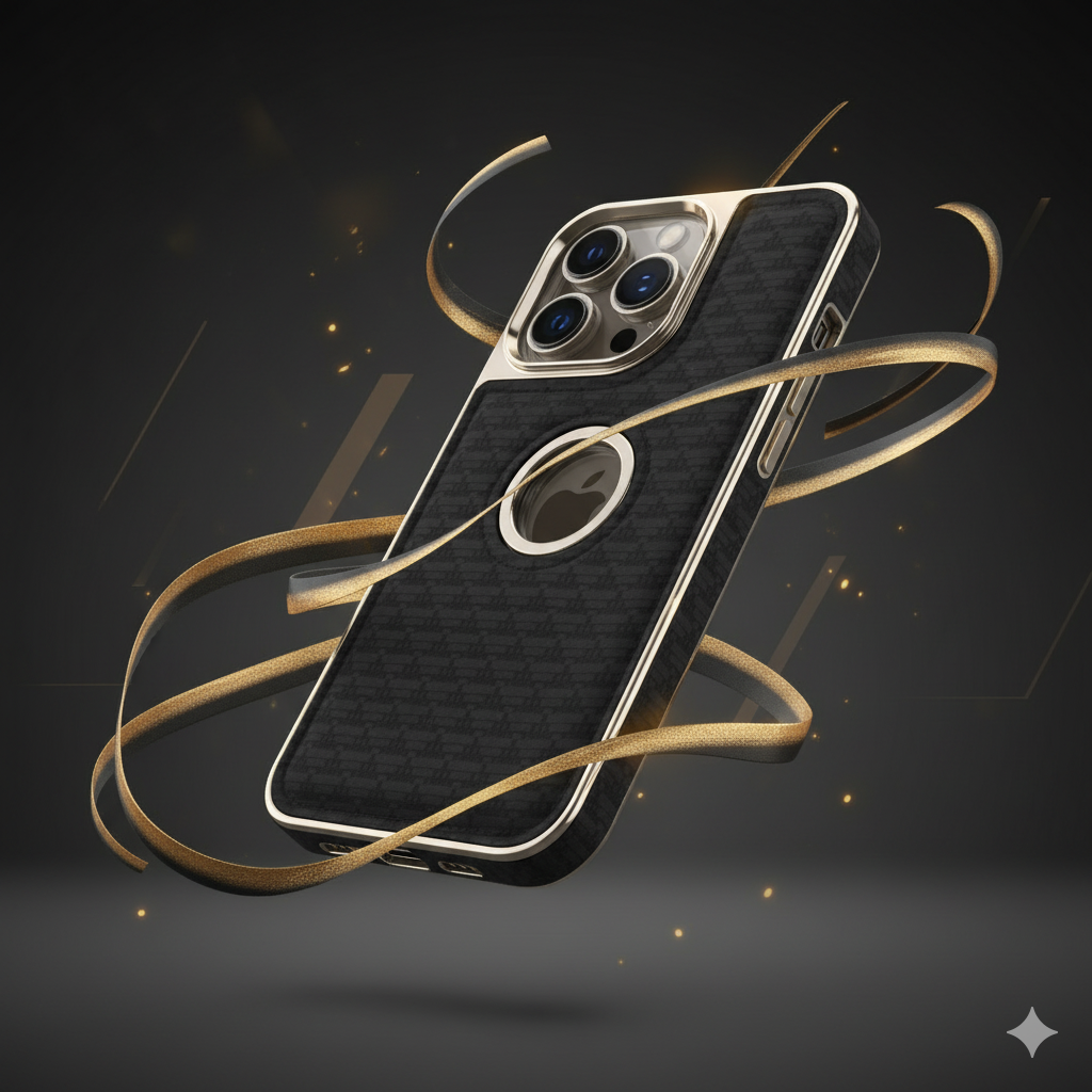 iPhone 15 Pro Premium Soft-Touch Textured Back Cover – Shockproof Luxury Protective Case (Black | Blue | Brown)