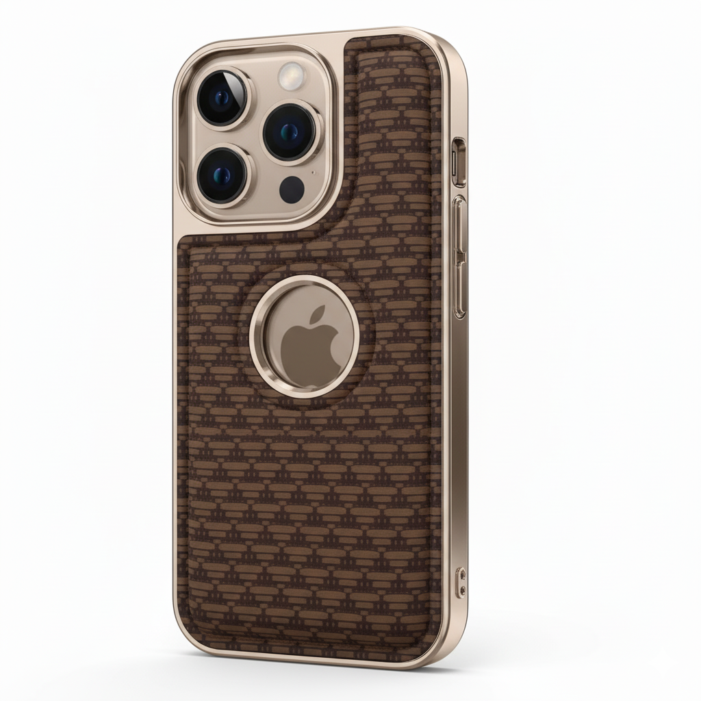 iPhone 16 Pro Premium Soft-Touch Textured Back Cover – Shockproof Luxury Protective Case (Black | Blue | Brown)