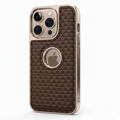 iPhone 16 Pro Premium Soft-Touch Textured Back Cover – Shockproof Luxury Protective Case (Black | Blue | Brown)