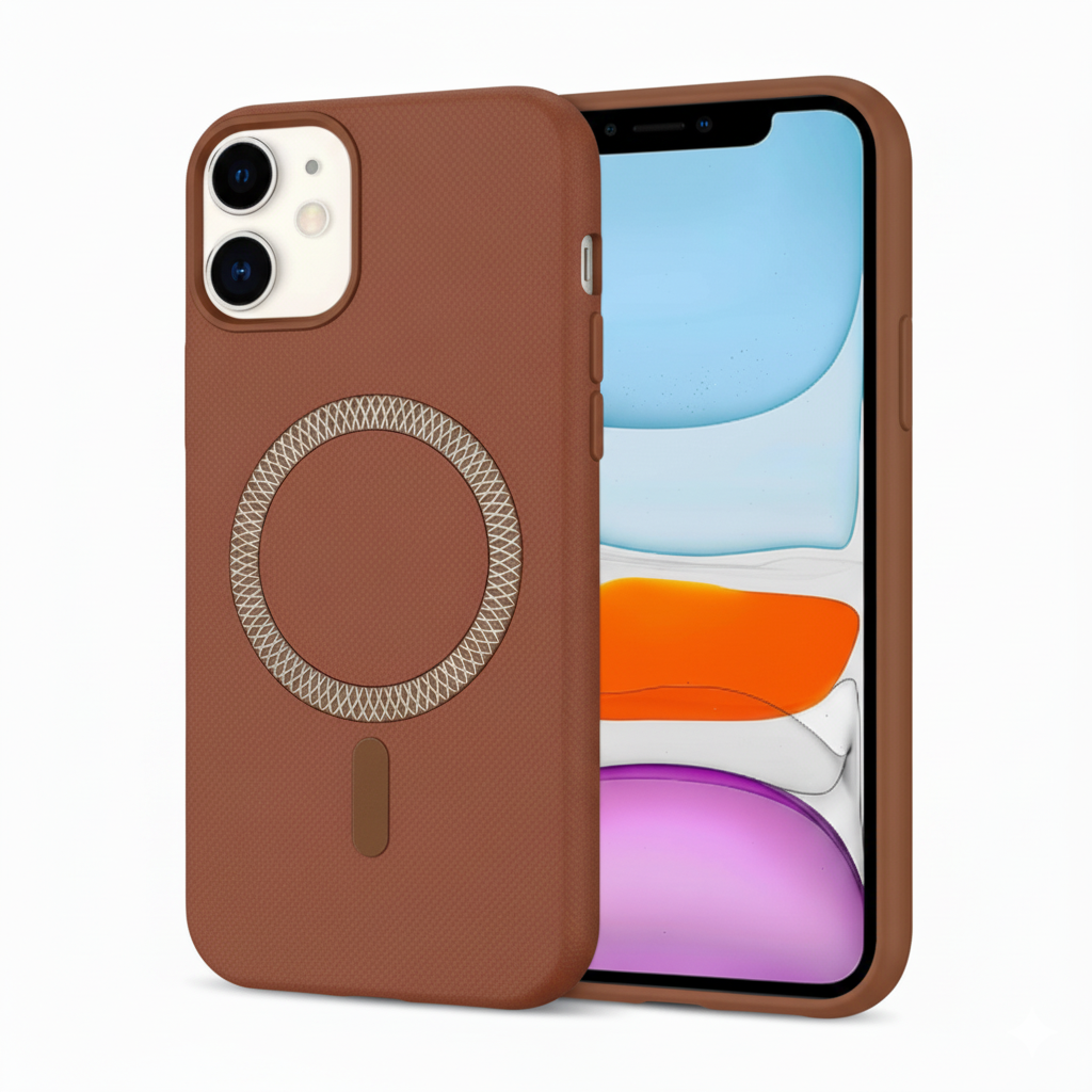 iPhone 11  premium MagSafe Compatible Textured Back Case for  Navi Blue – Shockproof & Elegant Design