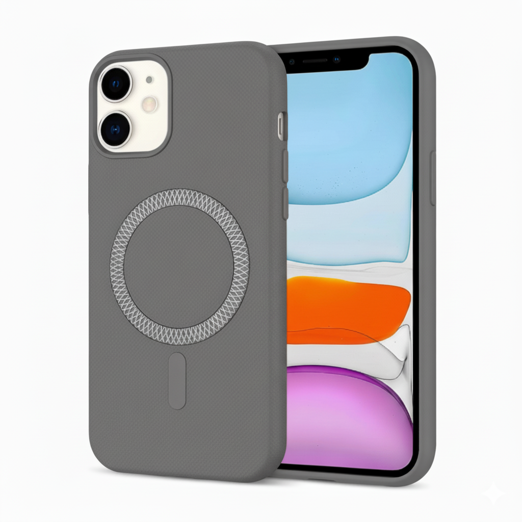 iPhone 11  premium MagSafe Compatible Textured Back Case for  Navi Blue – Shockproof & Elegant Design